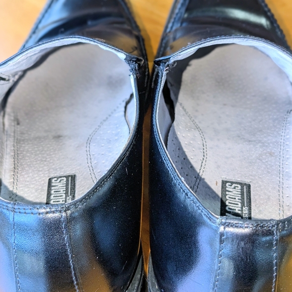 Stacy Adams Hillman 24199 Leather Slip On Black Bicycle Dress Shoes Mens 10M - Picture 9 of 13